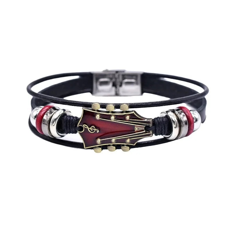 Leather Guitar Bracelet