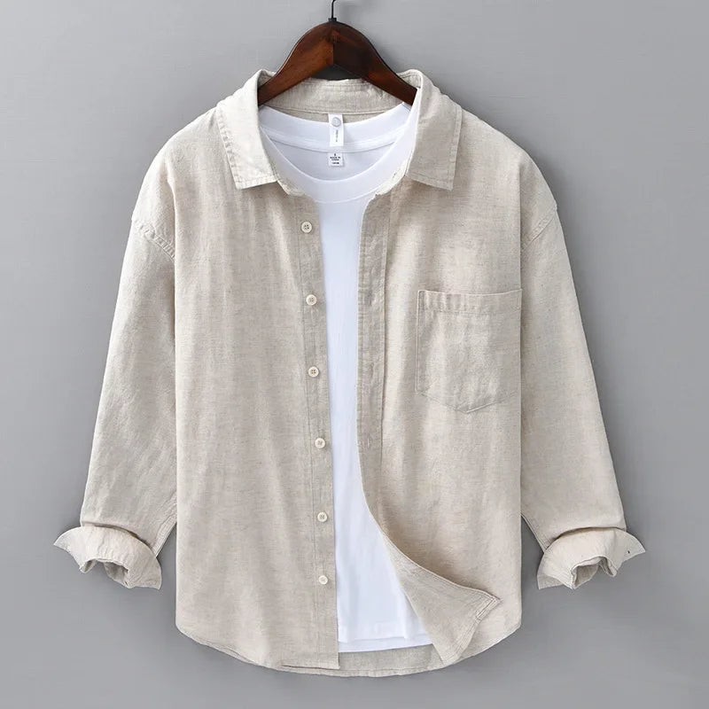 CORVINOR™ Cotton and Linen Shirt