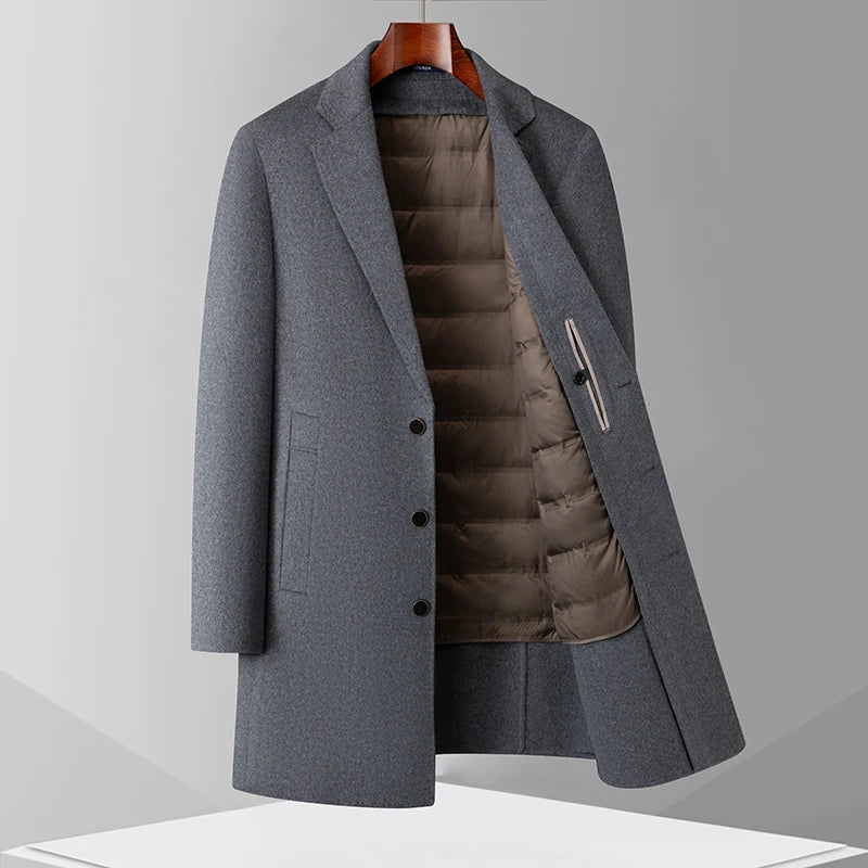 DRAEVYN™ Wool Long Coat