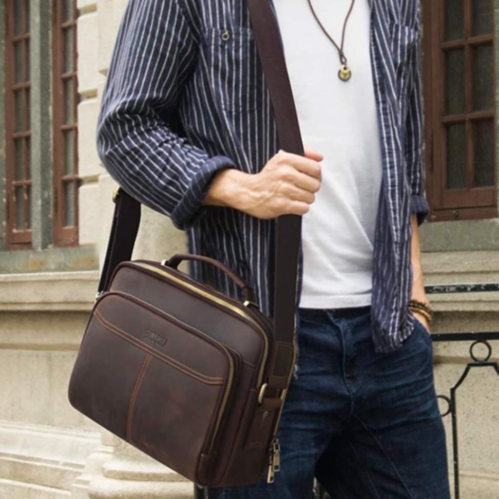 ZORVELLON™ Genuine Leather Crossbody Bag
