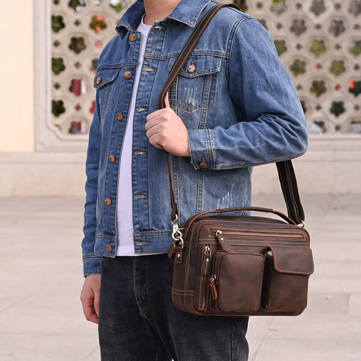 BRELVANN™ Genuine Leather Crossbody Bag