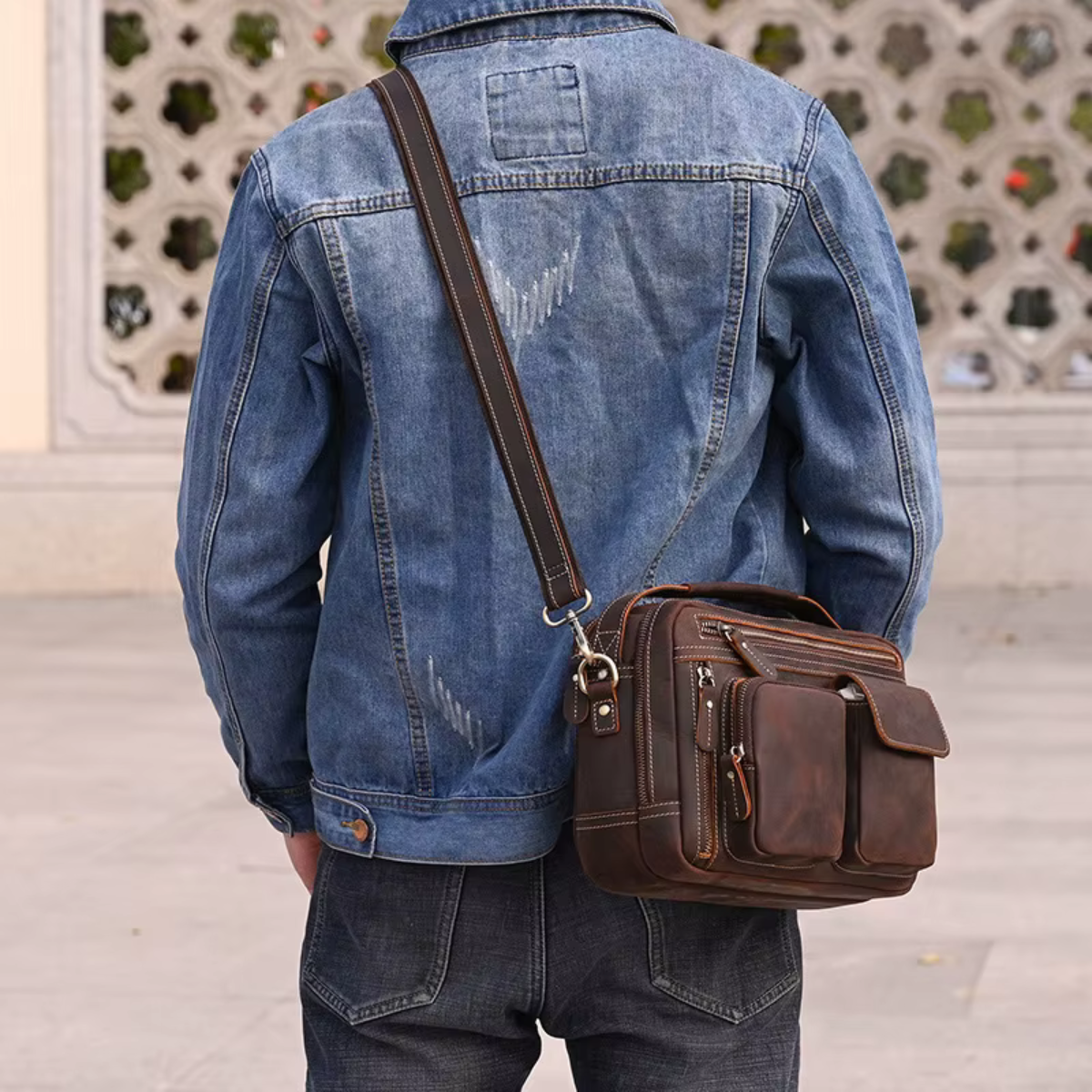 BRELVANN™ Genuine Leather Crossbody Bag