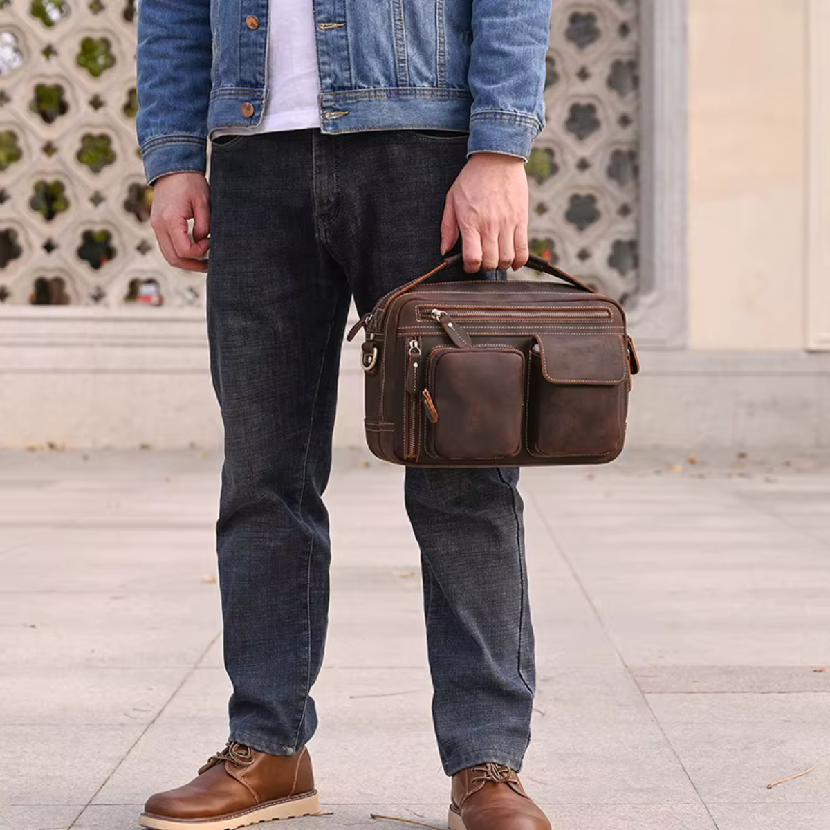 BRELVANN™ Genuine Leather Crossbody Bag