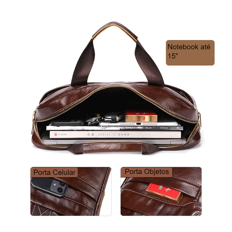 Bull STROVAN™ 15” Leather Executive Briefcase