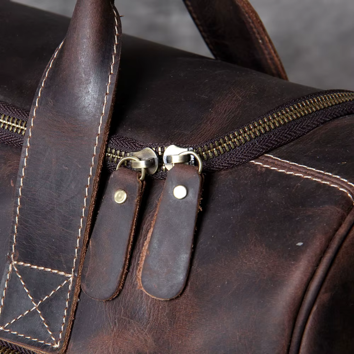 LORVENIC™ Genuine Leather Travel Bag
