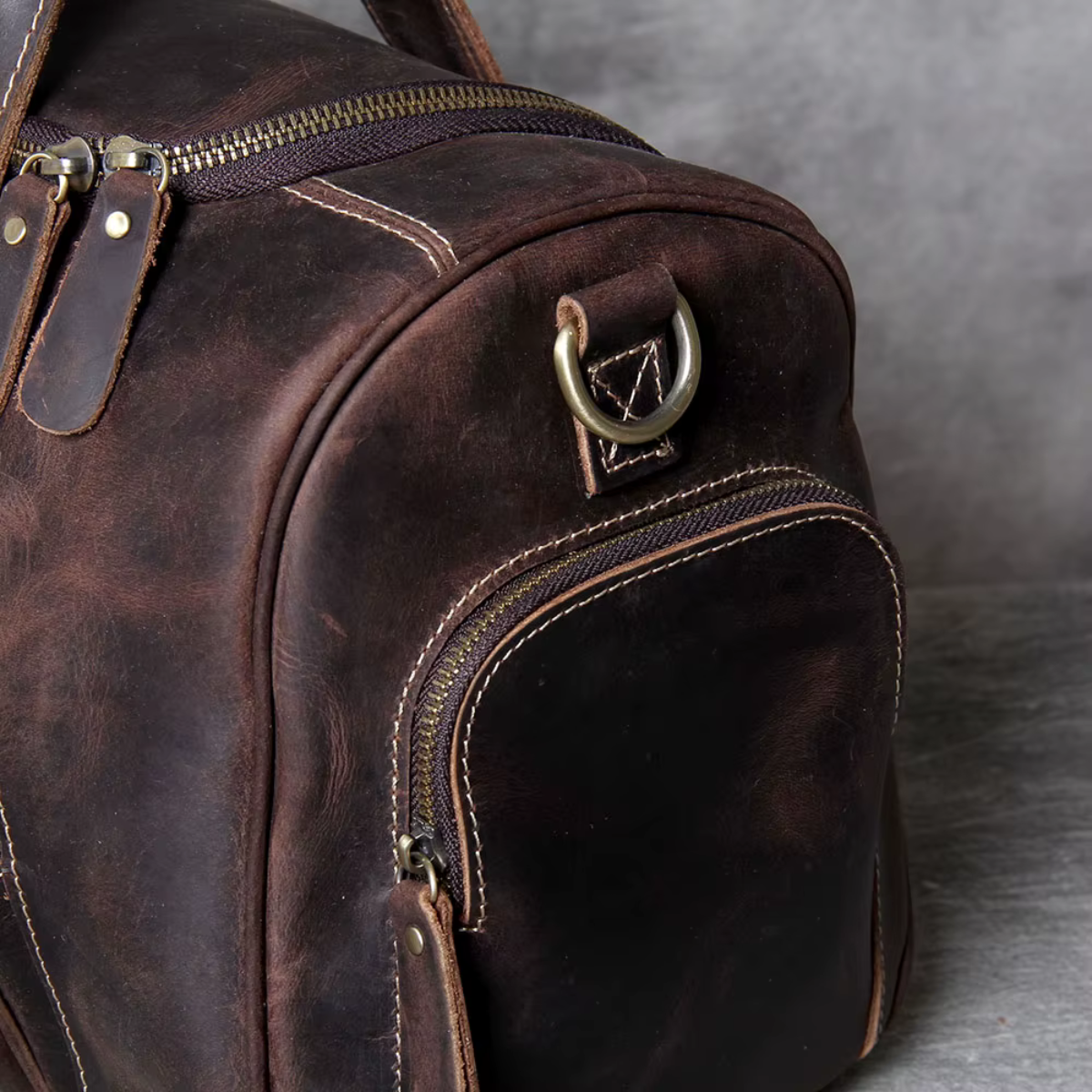 LORVENIC™ Genuine Leather Travel Bag