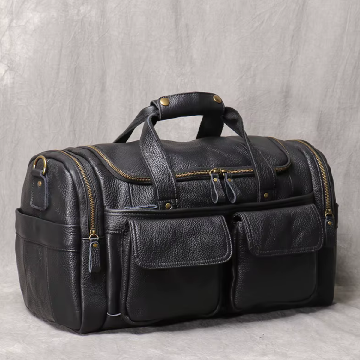 KALVORN™ Genuine Leather Travel Bag