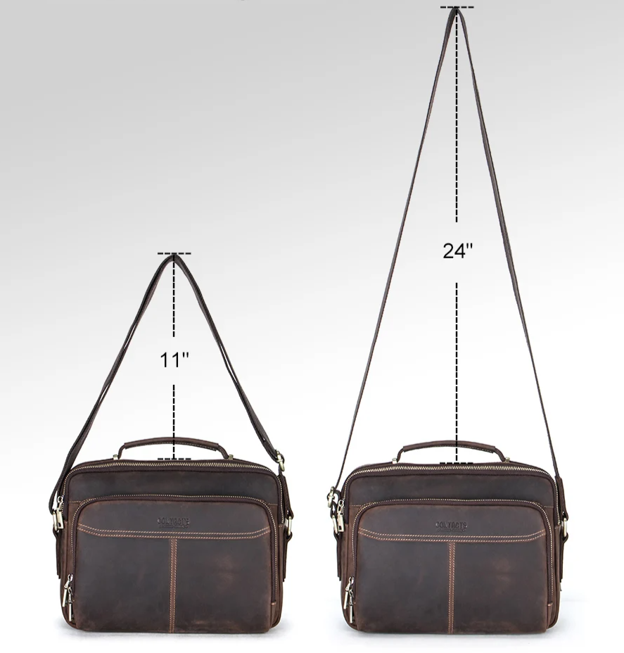 ZORVELLON™ Genuine Leather Crossbody Bag