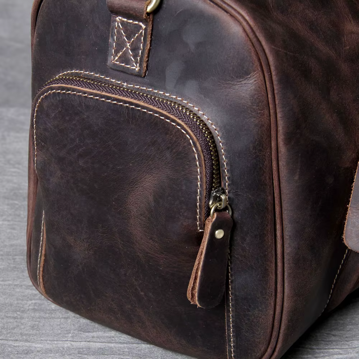 LORVENIC™ Genuine Leather Travel Bag