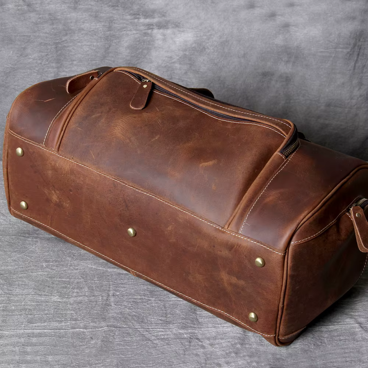 LORVENIC™ Genuine Leather Travel Bag