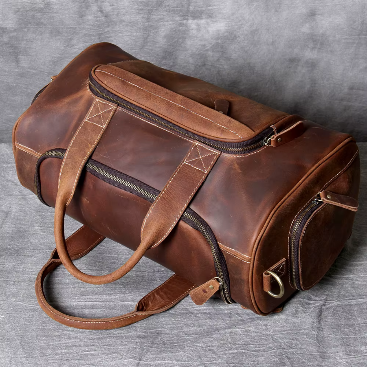 LORVENIC™ Genuine Leather Travel Bag