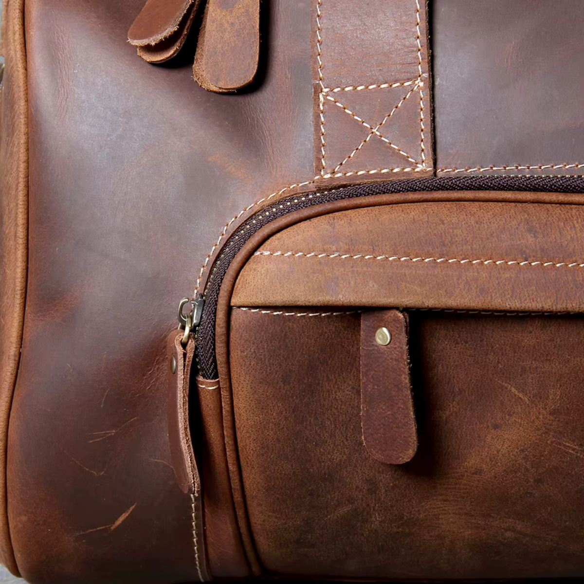 LORVENIC™ Genuine Leather Travel Bag