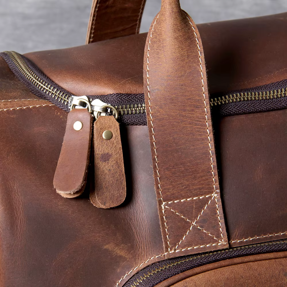 LORVENIC™ Genuine Leather Travel Bag