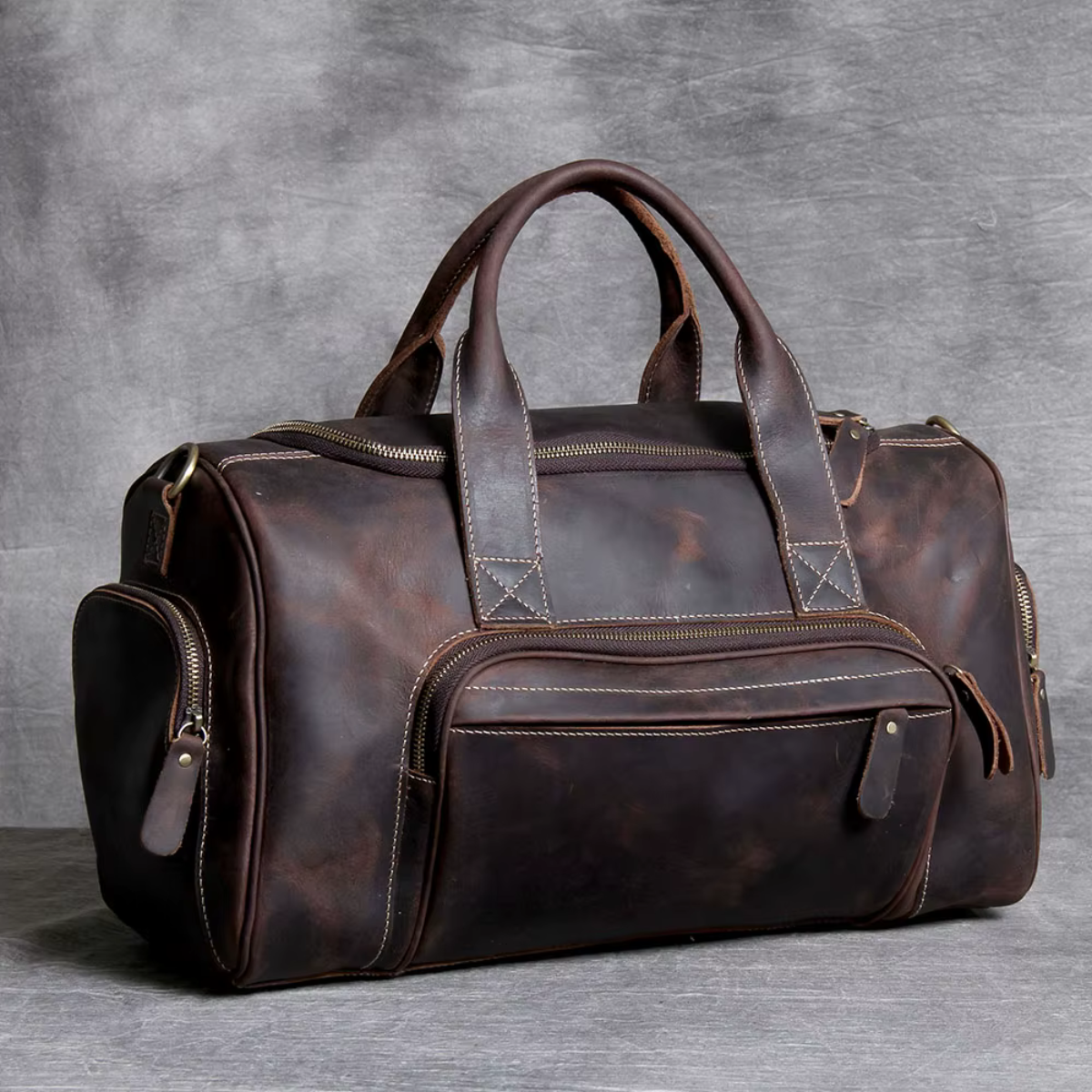 LORVENIC™ Genuine Leather Travel Bag