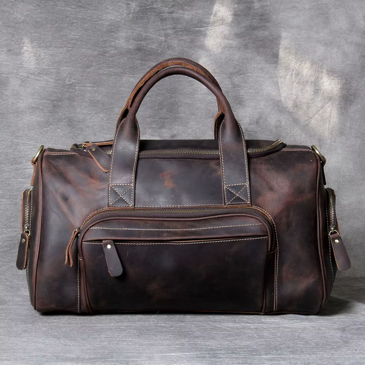 LORVENIC™ Genuine Leather Travel Bag
