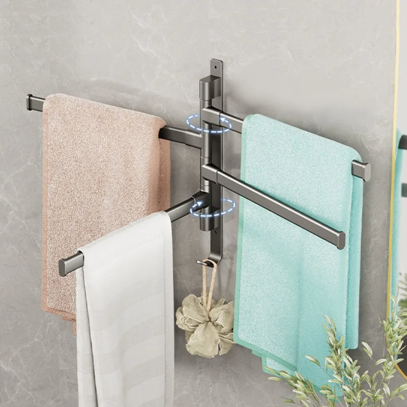 Bathroom support with swivel arm