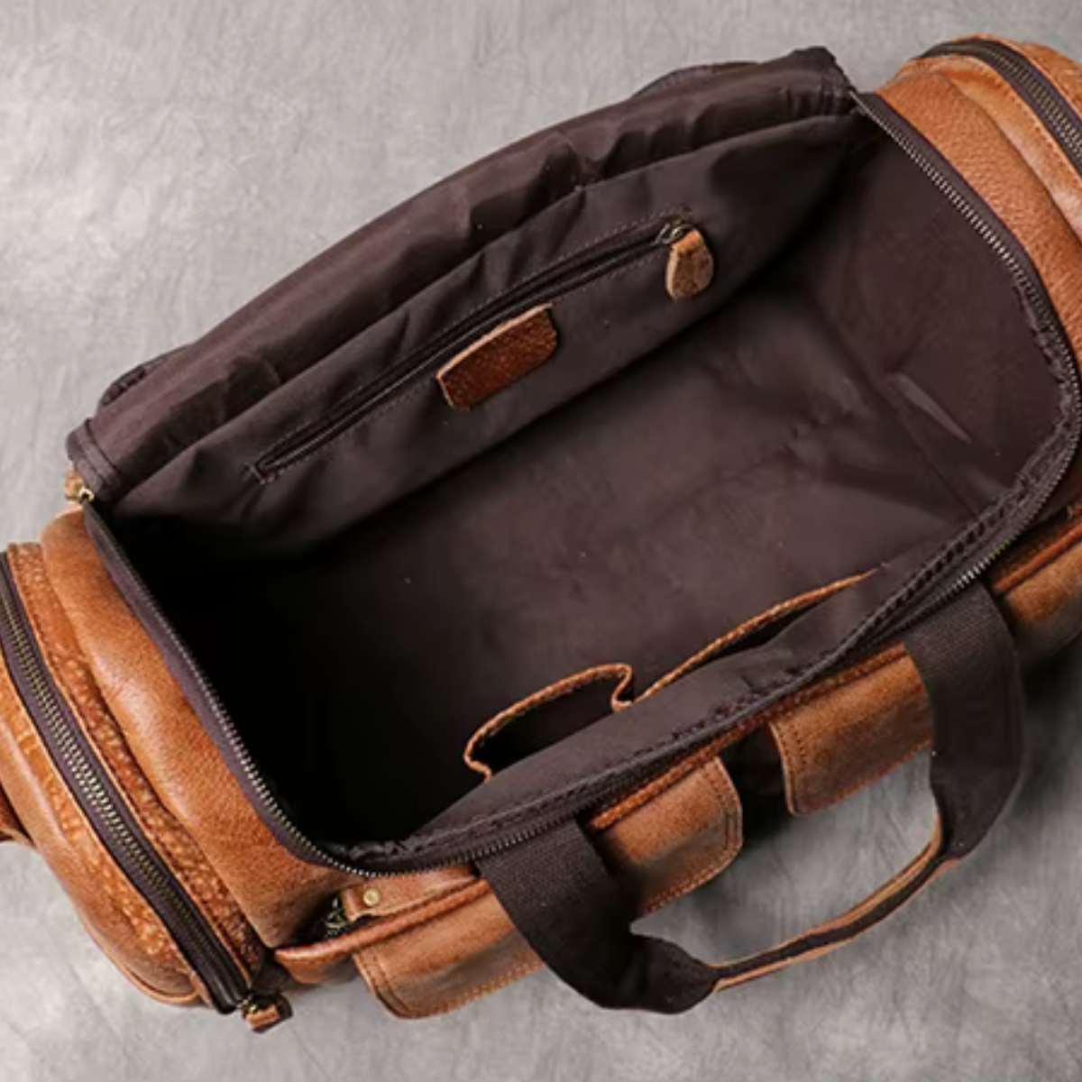KALVORN™ Genuine Leather Travel Bag