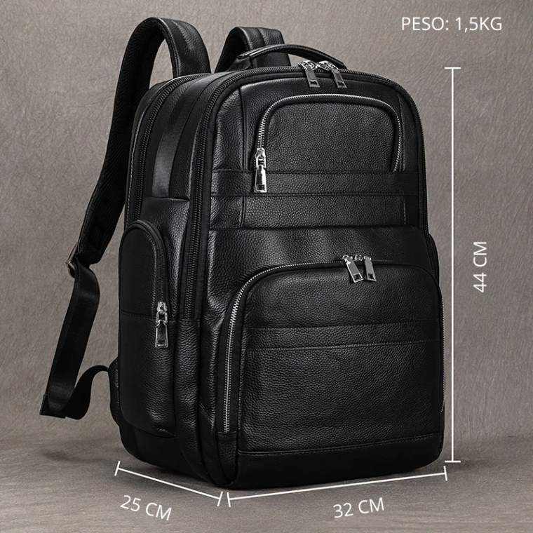CORVANOR™ Genuine Leather 17" Laptop Backpack