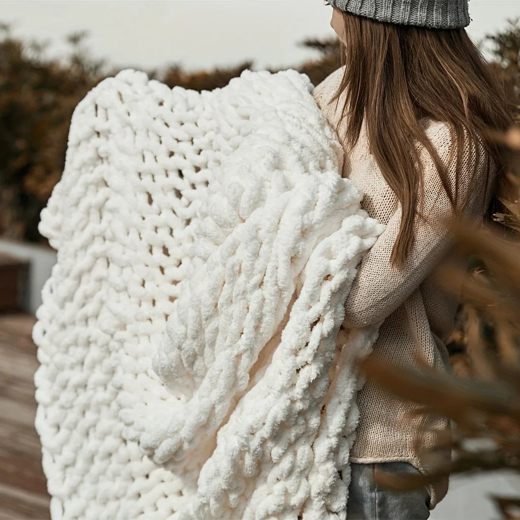 Handmade Chunky Knit Blanket
