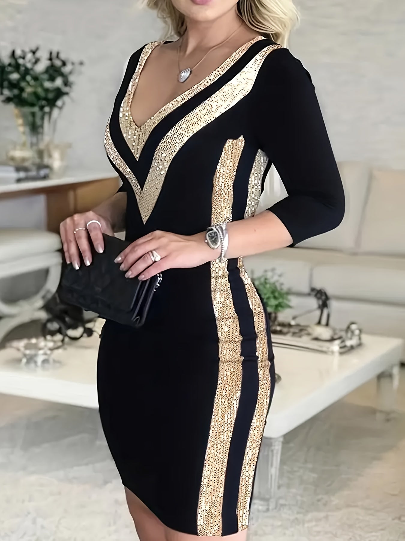 ISAVELL™ Sexy Sequin Mini Dress