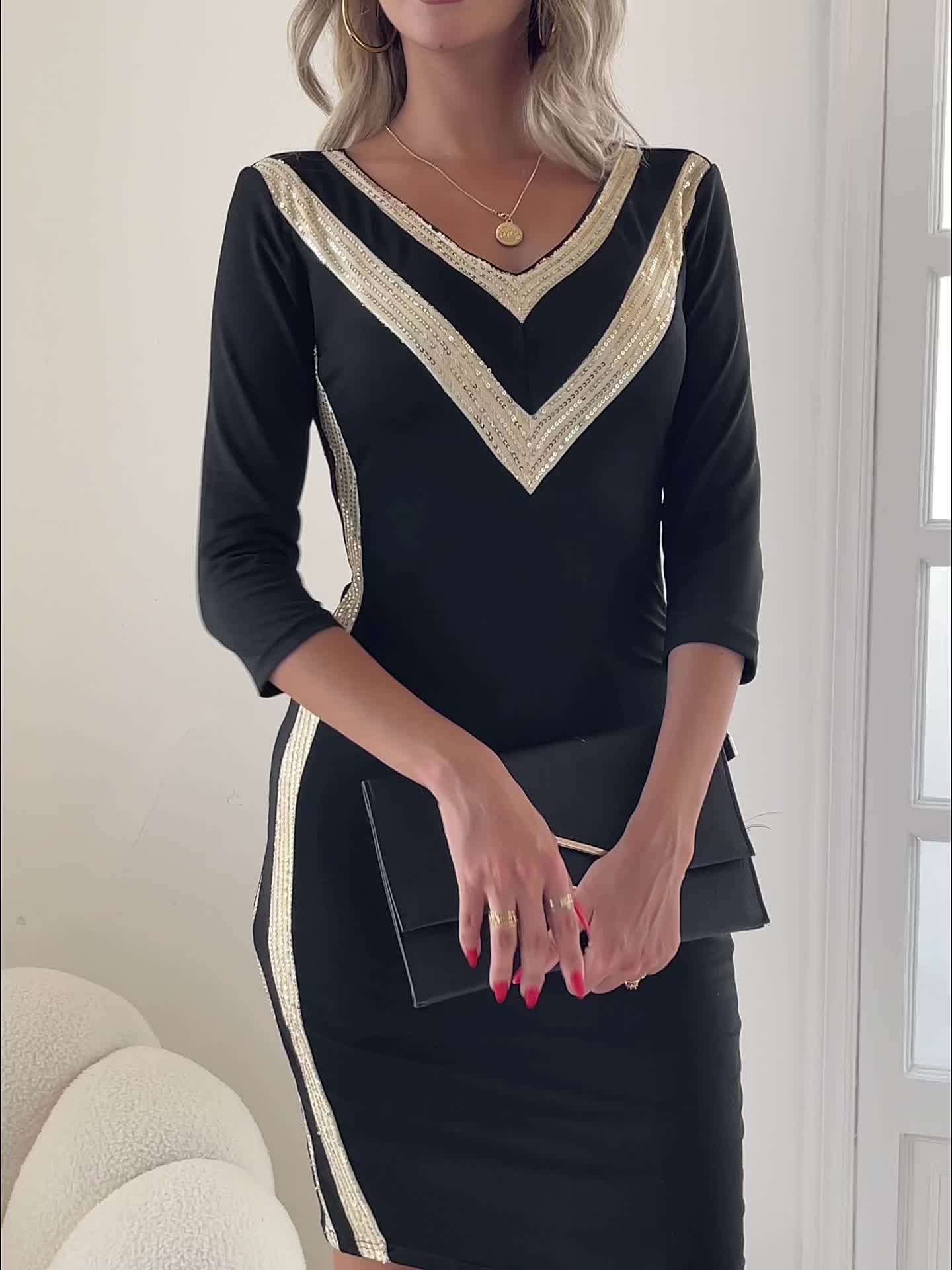 ISAVELL™ Sexy Sequin Mini Dress