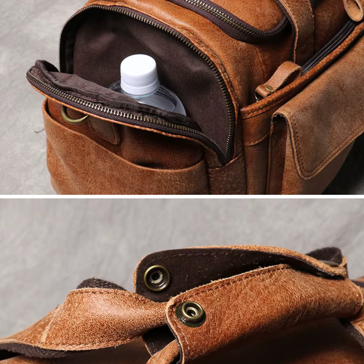 KALVORN™ Genuine Leather Travel Bag