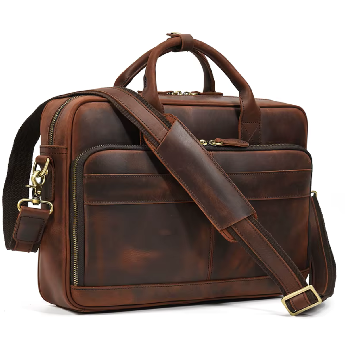 MELVORAN™ Genuine Leather Briefcase
