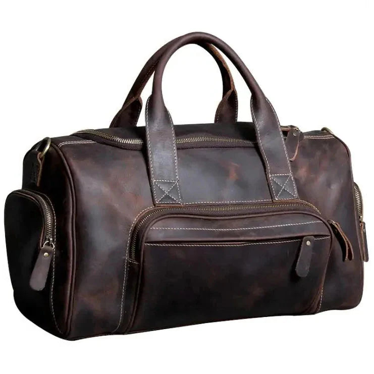LORVENIC™ Genuine Leather Travel Bag