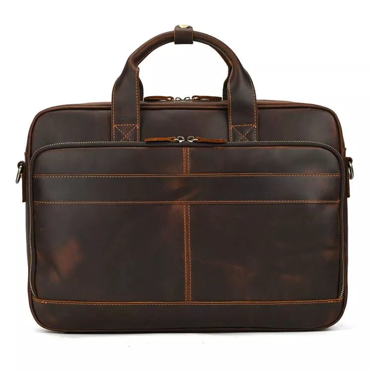 MELVORAN™ Genuine Leather Briefcase