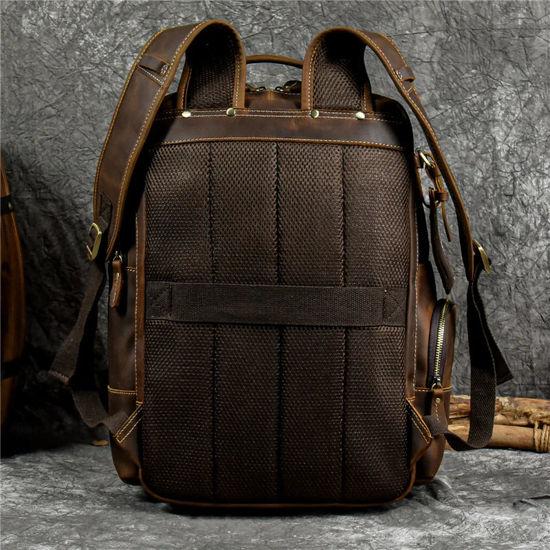 Kaelor™  Retro Leather Multi-Function Backpack