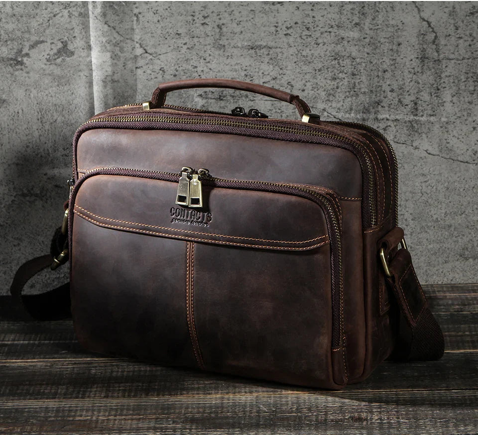 ZORVELLON™ Genuine Leather Crossbody Bag