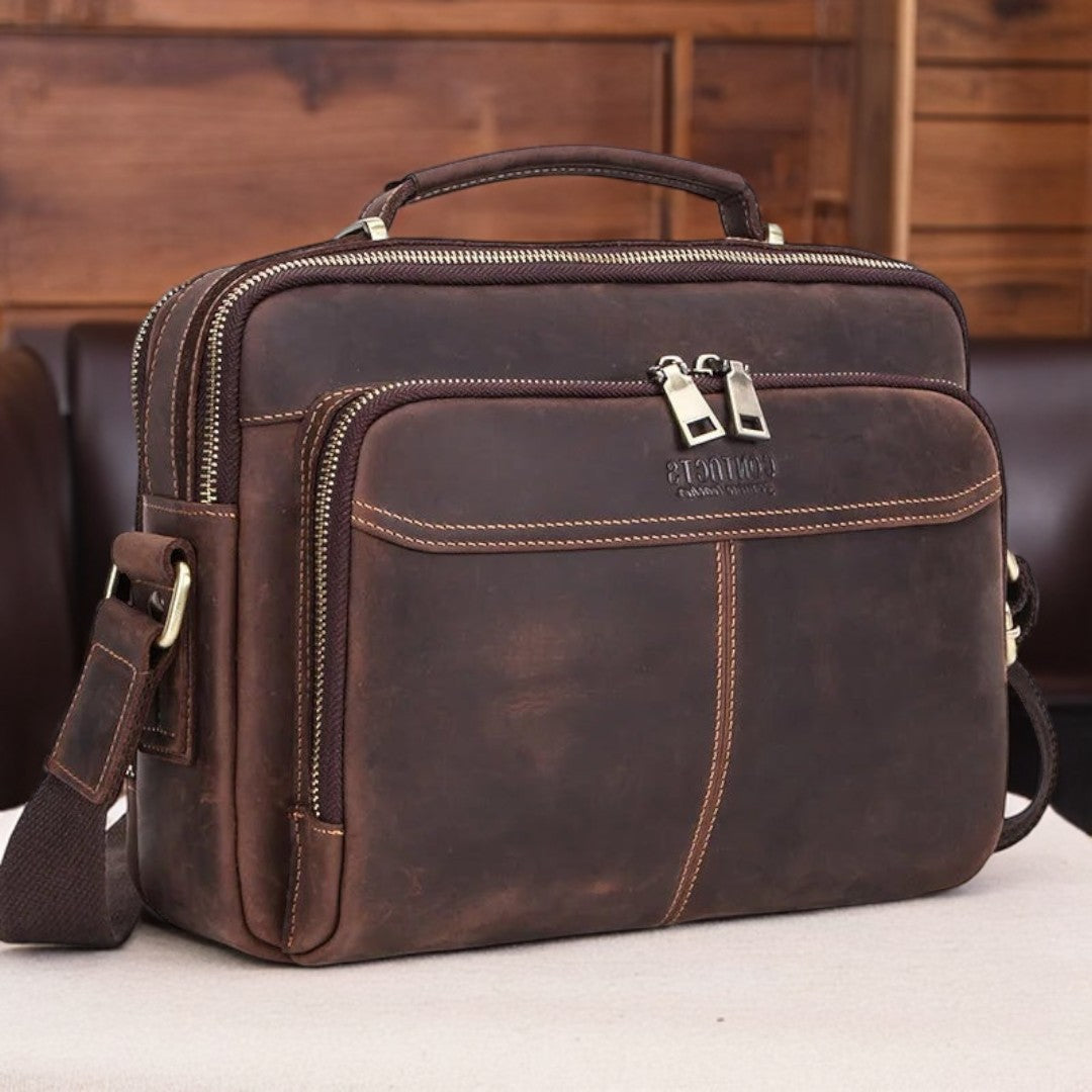 ZORVELLON™ Genuine Leather Crossbody Bag