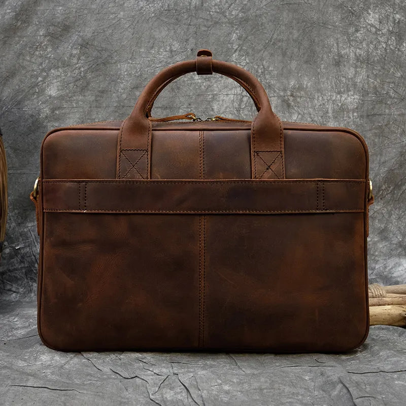 MELVORAN™ Genuine Leather Briefcase