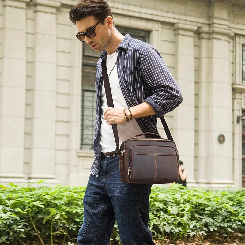 ZORVELLON™ Genuine Leather Crossbody Bag