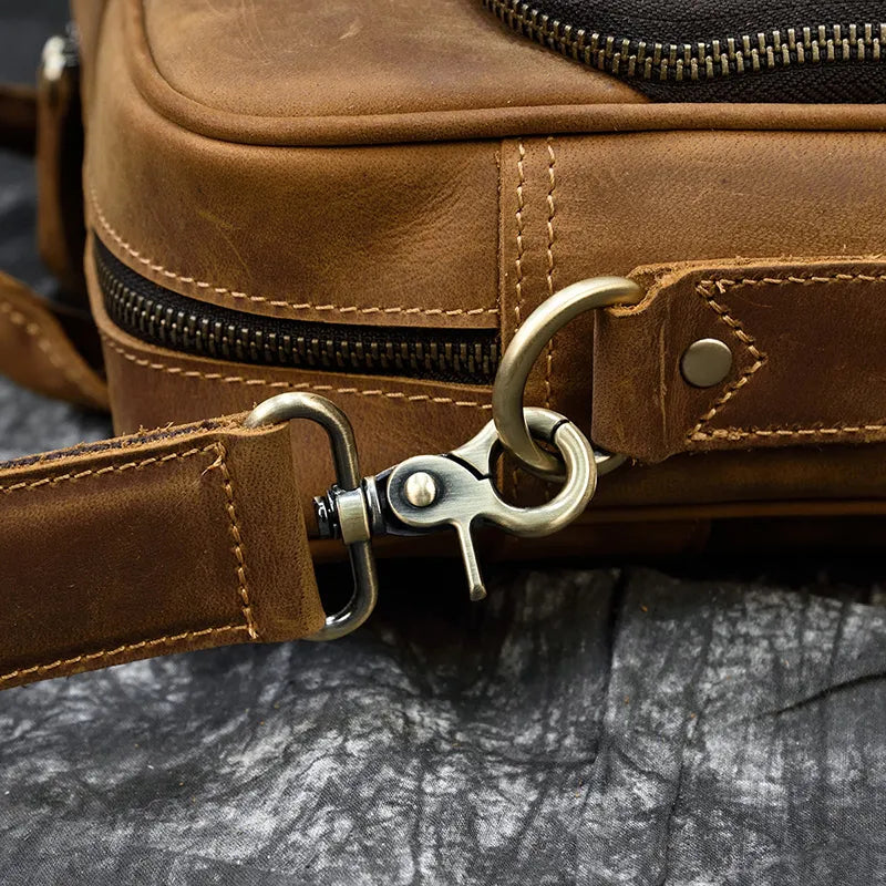 MELVORAN™ Genuine Leather Briefcase