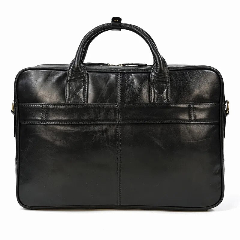 STRAVENOR™ Genuine Patent Leather Briefcase