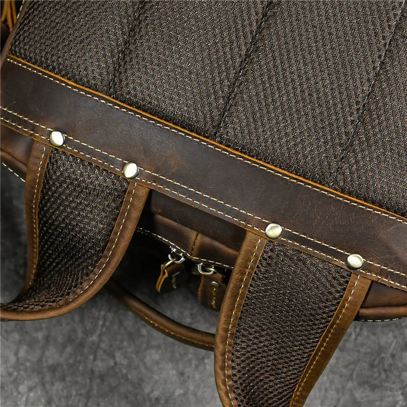 Kaelor™  Retro Leather Multi-Function Backpack