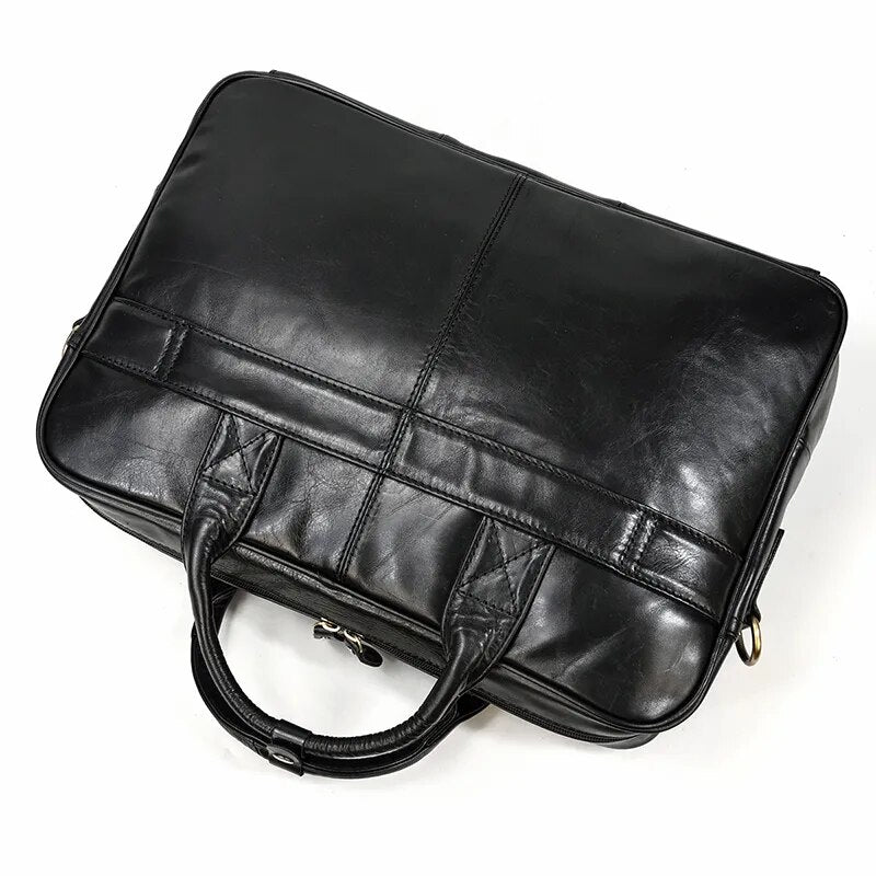 STRAVENOR™ Genuine Patent Leather Briefcase
