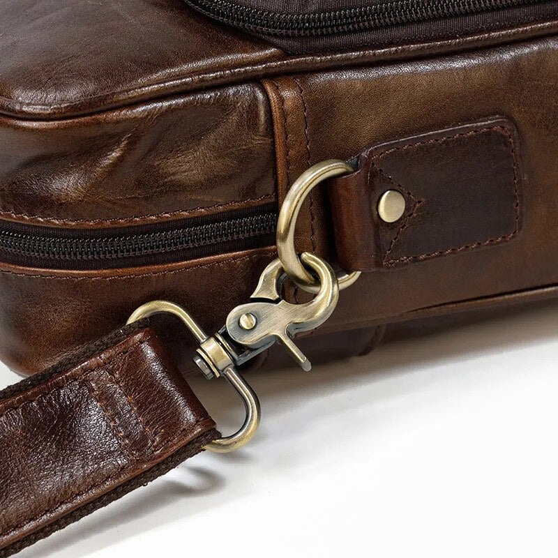 STRAVENOR™ Genuine Patent Leather Briefcase