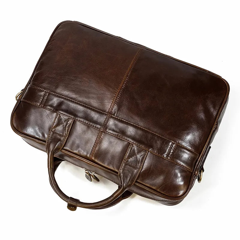 STRAVENOR™ Genuine Patent Leather Briefcase
