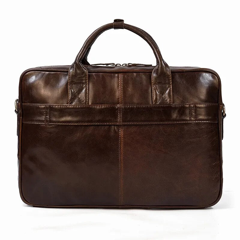 STRAVENOR™ Genuine Patent Leather Briefcase