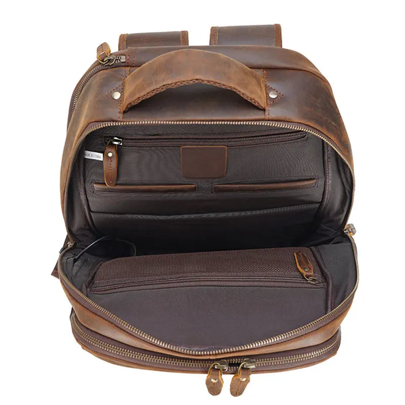 FLAVOR™ Genuine Leather 17" Laptop Backpack