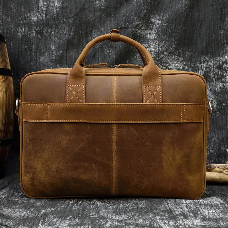 MELVORAN™ Genuine Leather Briefcase