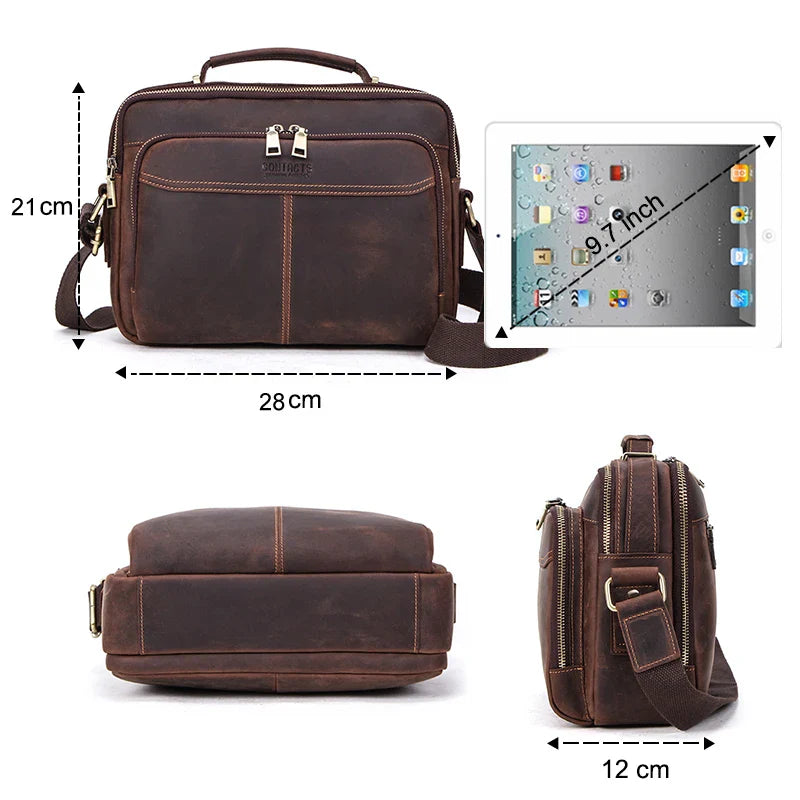 ZORVELLON™ Genuine Leather Crossbody Bag