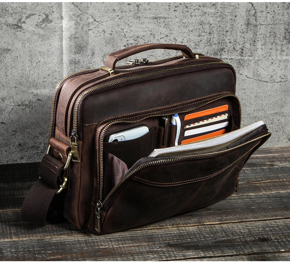 ZORVELLON™ Genuine Leather Crossbody Bag