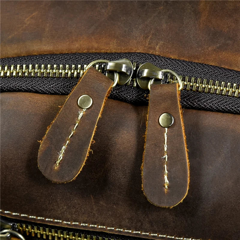 Kaelor™  Retro Leather Multi-Function Backpack