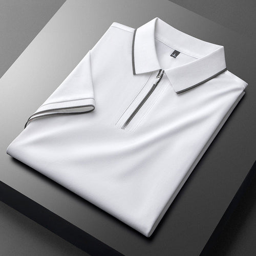 ALBRAY™ cotton and silk polo shirt