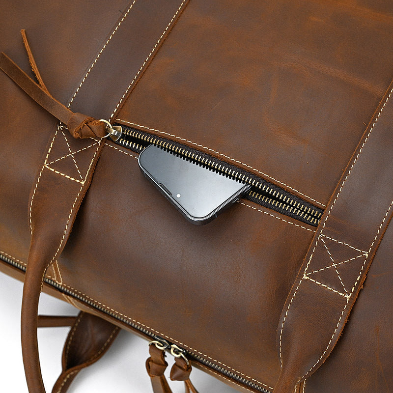 MARNOVAN™ Genuine Leather Executive Travel Bag