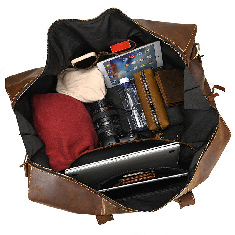 MARNOVAN™ Genuine Leather Executive Travel Bag