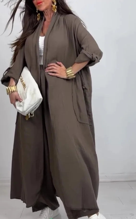 SYNOVEL™ Cardigan Pant Set